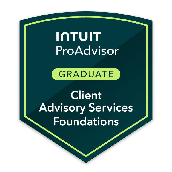 Intuit ProAdvisor — Client Advisory Services Foundations Graduate